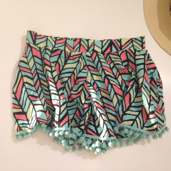 En Creme Other - Pompom multicolor shorts
