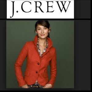 J.Crew Bella Blazer in Coral Red