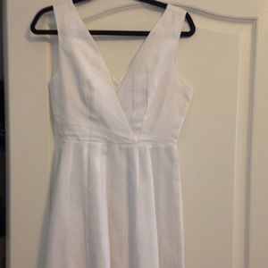 BB Dakota White Linen Dress