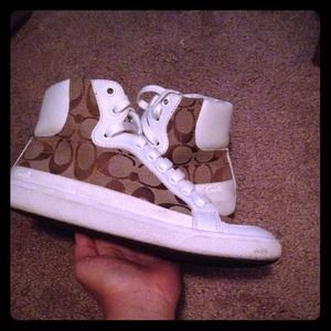 High top Coach shoe