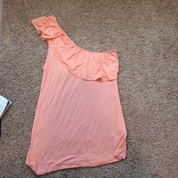 Peach one shoulder blouse - Picture 1 of 1