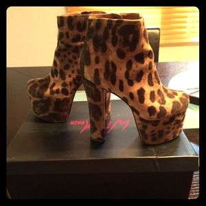 Wild pair leopard booties