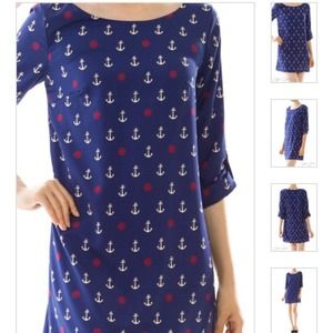 Anchor Print Dress