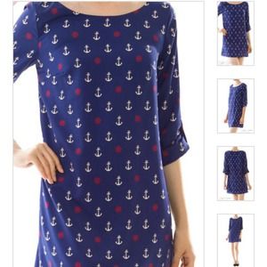 Anchor Print Dress