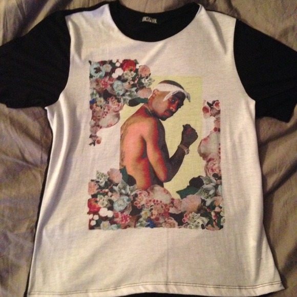 DimePiece Designs Tupac/Floral Shirt