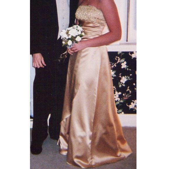 Gold Formal Gown - Picture 1 of 4