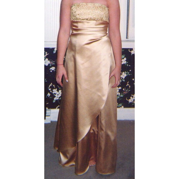 Gold Formal Gown - Picture 2 of 4