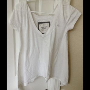 White v neck Abercrombie top