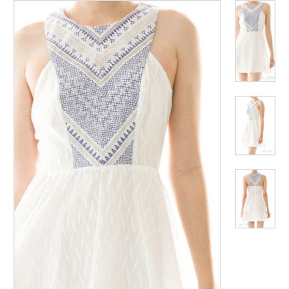 Embroidered detail dress