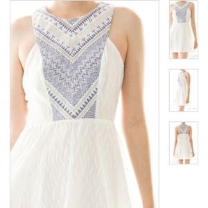 Embroidered detail dress