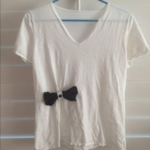 [5 for $25] Oversized knit material top with bow