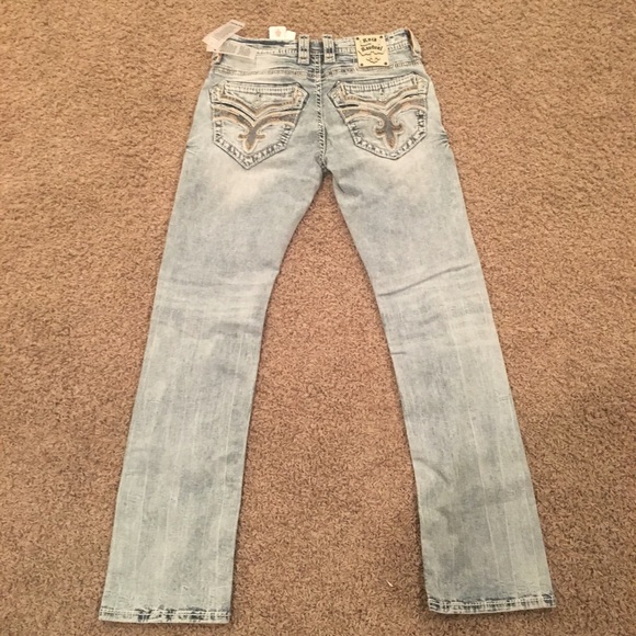 Rock Revival Jeans- Mens Olsen Straight - Picture 2 of 4