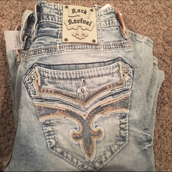 Rock Revival Jeans- Mens Olsen Straight - Picture 3 of 4