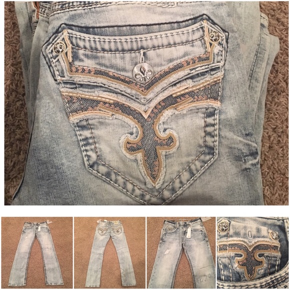 Rock Revival Jeans- Mens Olsen Straight - Picture 4 of 4