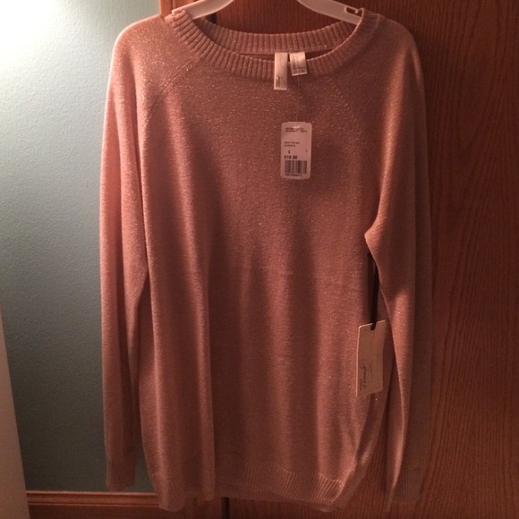 NEW WITH TAGS shimmery sheer long sleeve shirt!