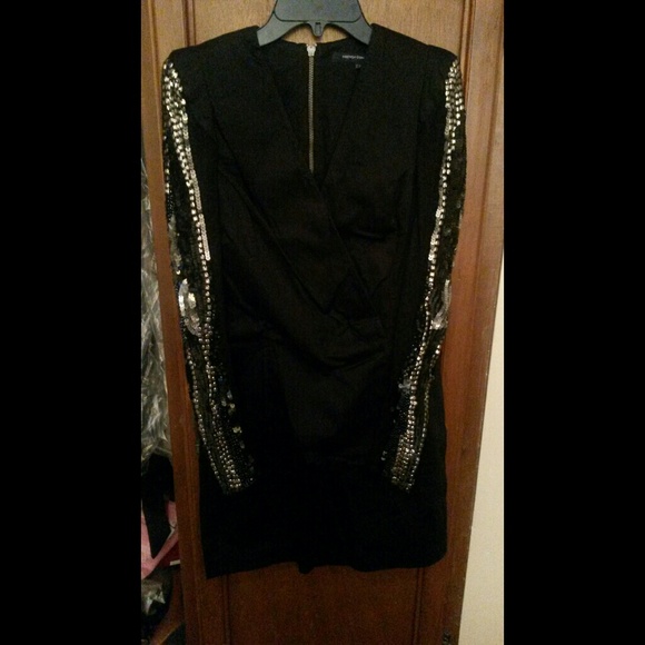 SOLD! Fcuk  REDUCED On Sale!!! black sequin dress - Picture 1 of 4