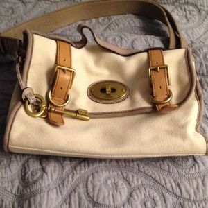 Fossil canvas bag