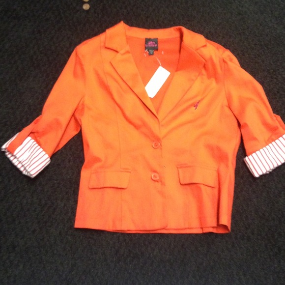2b Bebe orange blazer