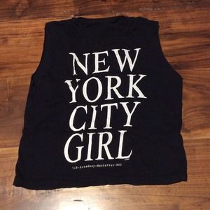 New York City girl muscle tank