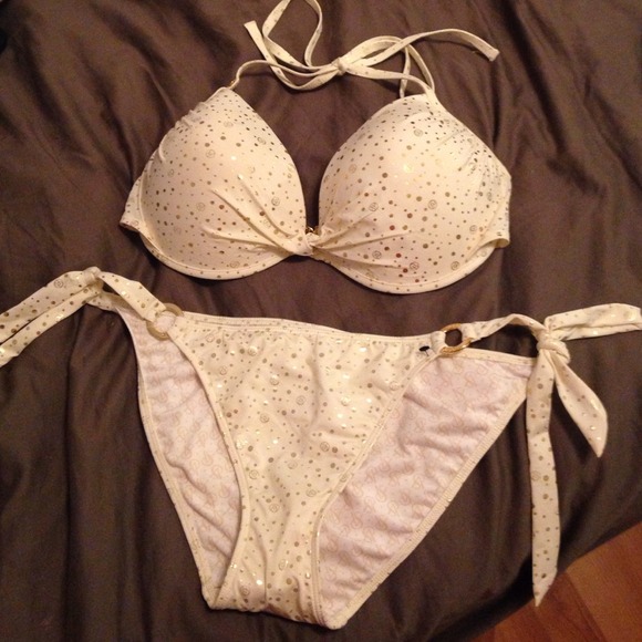❤️ NEW Victoria Secret Bikini! White and gold!