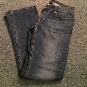 Levi jeans flare leg  & heavy white shirt