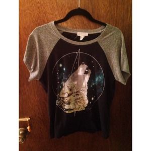 Galaxy wolf tee