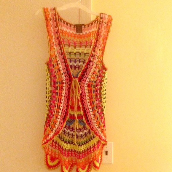 REDUCED .. Crochet vest  $20...today only!