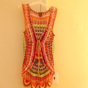 REDUCED .. Crochet vest  $20...today only!