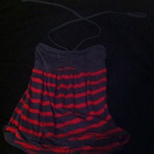 Striped halter top