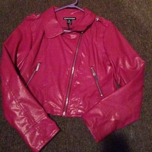 Violet Leather Jacket