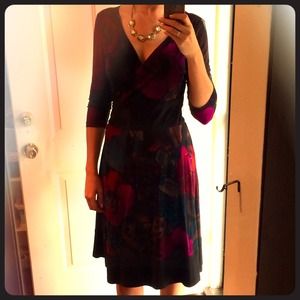 Jones New York Floral Wrap Dress