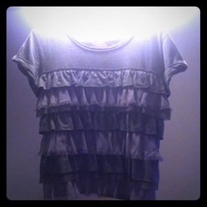 Hollister ruffle shirt