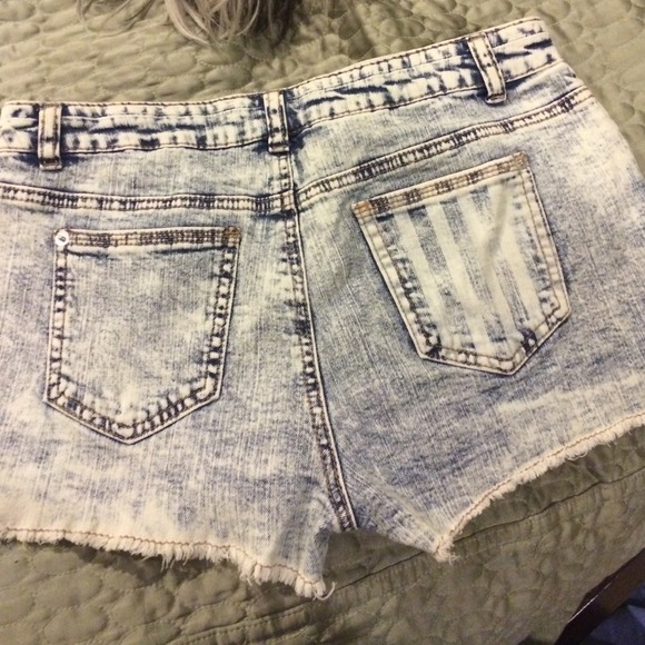 NWOT. Stars and Stripes high waisted shorts. - Picture 2 of 2