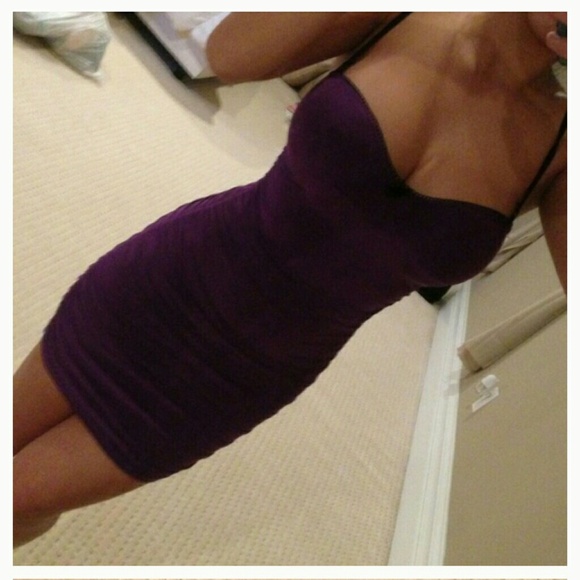 Deep purple sexy dress