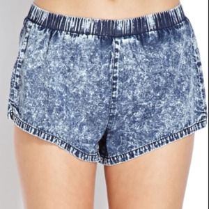 Acid wash dolphin shorts! Used once!