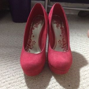 Cherry Red Heels WORN ONCE