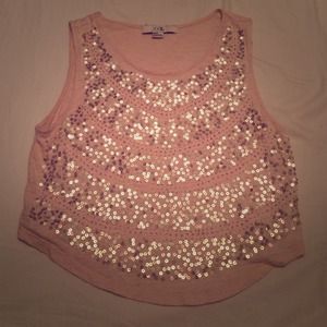 Sequin Crop Top