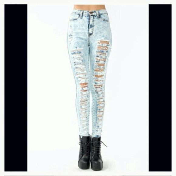 Vibrant made in usa distressed skinny jeans sz 3