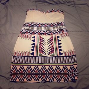 Aztec Print Dress
