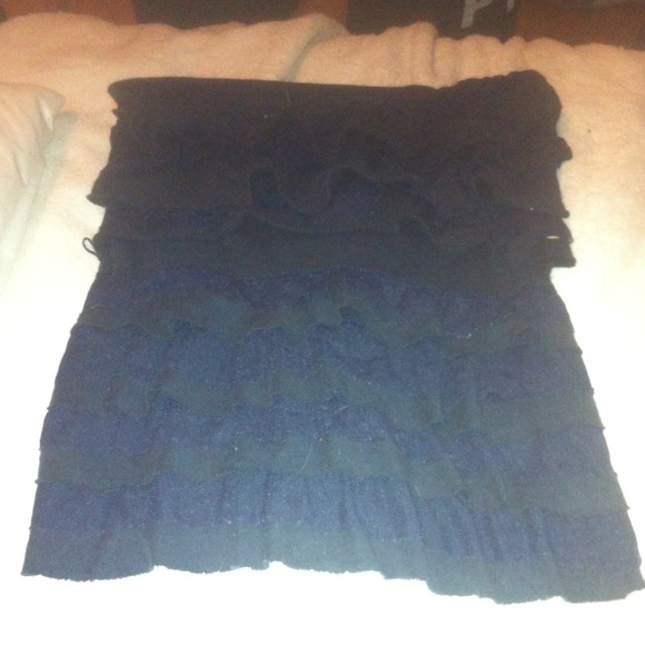 Hollister ruffle tube top