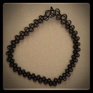 90's Black Tattoo Choker