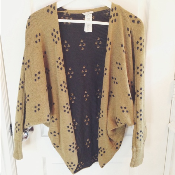 Brown and black cardigan