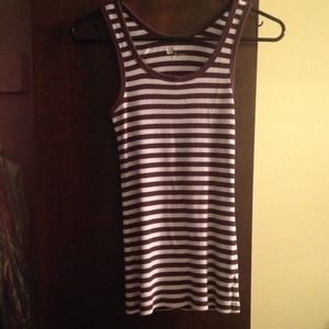 Brown stripe tank top!