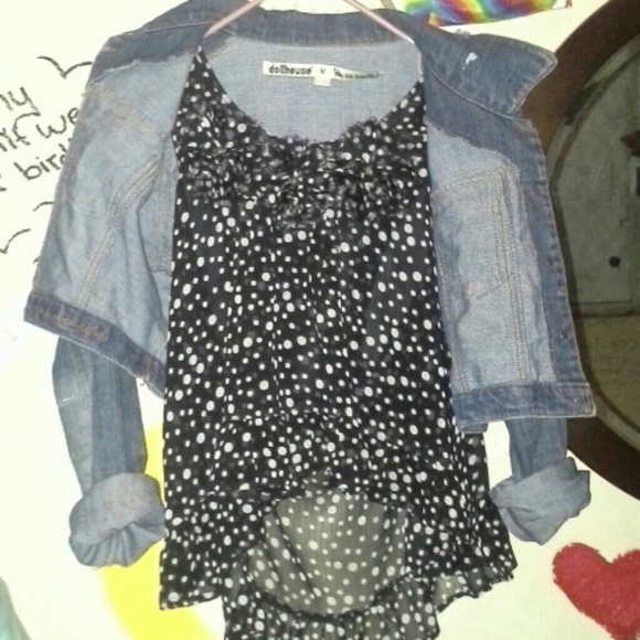 Polka dot blouse