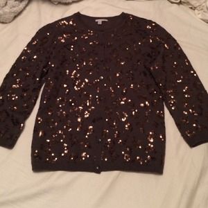 Leopard Sequin Cardigan