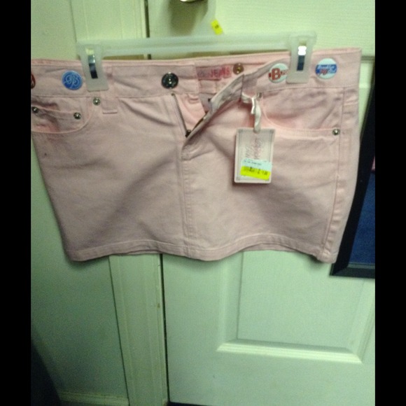 Brooklyn Jeans Denim - NWT Powder Pink Denim Mini Skirt