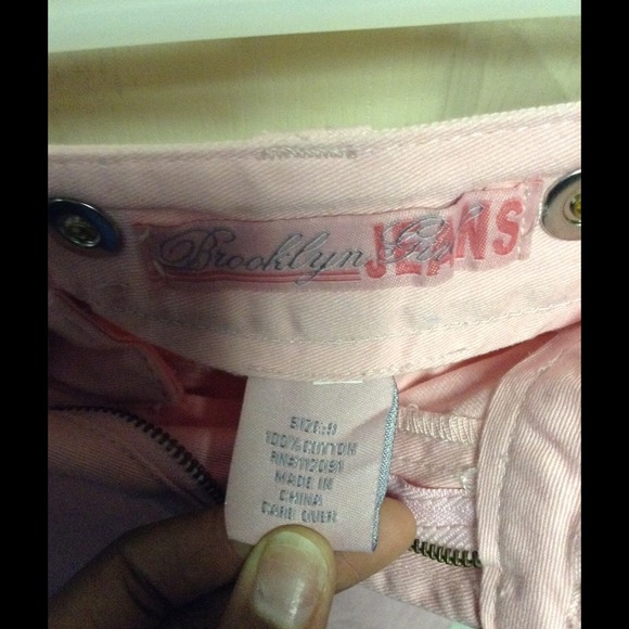 NWT Powder Pink Denim Mini Skirt - Picture 2 of 2