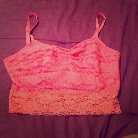 Light pink lace bralette