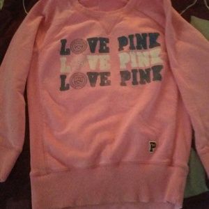 Pink sweater shirt