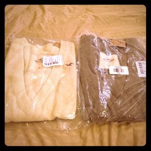 Two V Neck sweaters